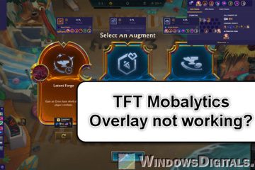 TFT Mobalytics Overlay Not Working