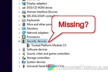 TPM 2.0 Enabled in BIOS but Not Showing in Device Manager