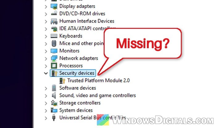 TPM 2.0 Enabled in BIOS but Not Showing in Device Manager