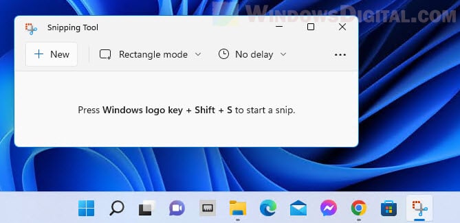 Take a screenshot with Snipping Tool Windows 11