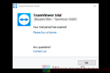TeamViewer Trial Version Expired Fix Windows 10