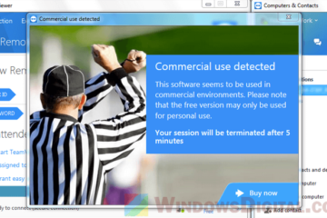 TeamViewer commercial use suspected