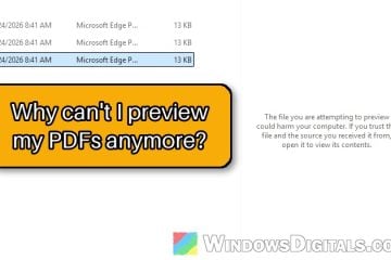 "The File You Are Attempting to Preview Could Harm Your Computer" in File Explorer
