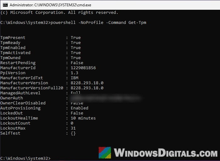 The dictionary attack mitigation is triggered Windows Hello PIN Error