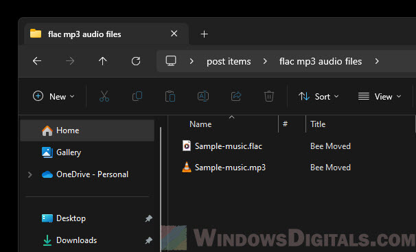 The location of converted audio files by foobar2000