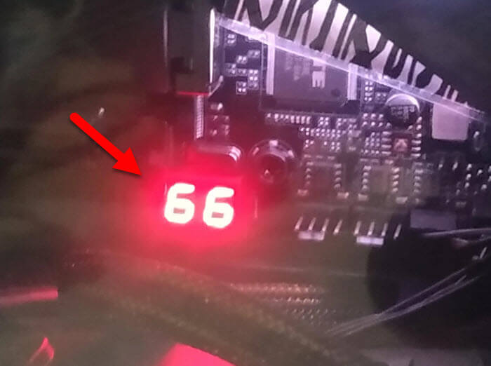 The meaning of LED numbers on a motherboard