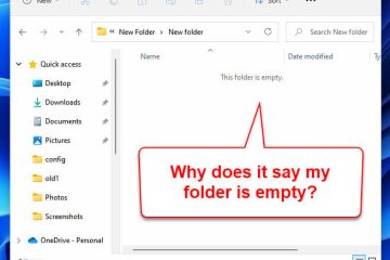 This folder is empty Windows 11