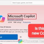 "This version of Windows Copilot is no longer supported" in Windows 11