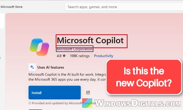 "This version of Windows Copilot is no longer supported" in Windows 11