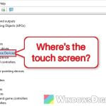 Touch Screen Not Working and HID-Compliant Touch Screen Missing on Windows 11