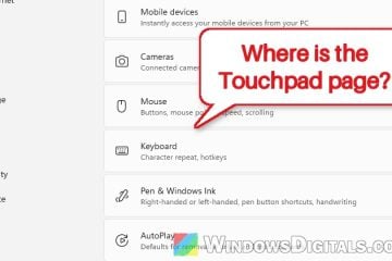 Touchpad Settings Missing or Two-Finger Scroll Not Working in Windows 11
