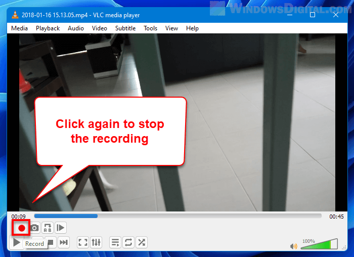 Trim Video using VLC in Windows 11