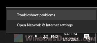 Troubleshoot No internet Secured error in Windows 10/11