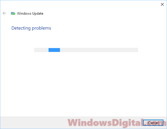 Troubleshoot Windows Update detecting problems