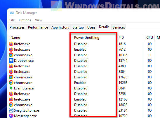 Turn off CPU Throttling in Windows 11