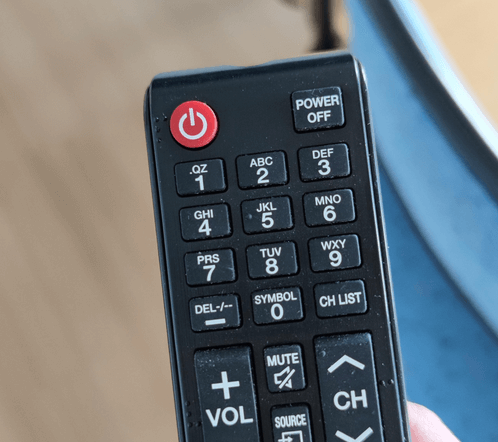 Turn off TV by remote control