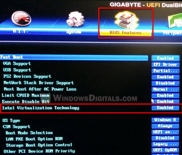 Turn on Hardware Virtualization BIOS