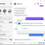 Turn on Microphone Facebook Messenger Windows 10