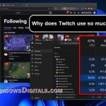 Twitch High CPU Usage on Firefox or Chrome