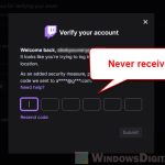 Twitch Not Sending Verification Code to Phone