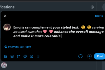 Twitter X bold and italic text with emoji