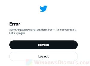 Why does Twitter say "Something went wrong, but don't fret"?
