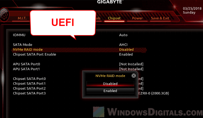 UEFI NVME SSD