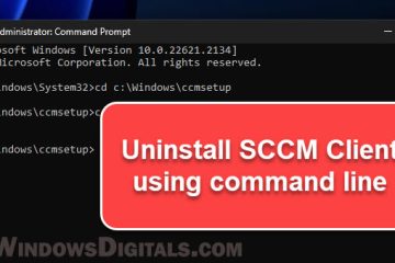 Uninstall SCCM Client Manually in Windows 11 10 CMD