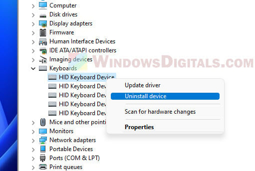 Uninstall lenovo keyboard driver