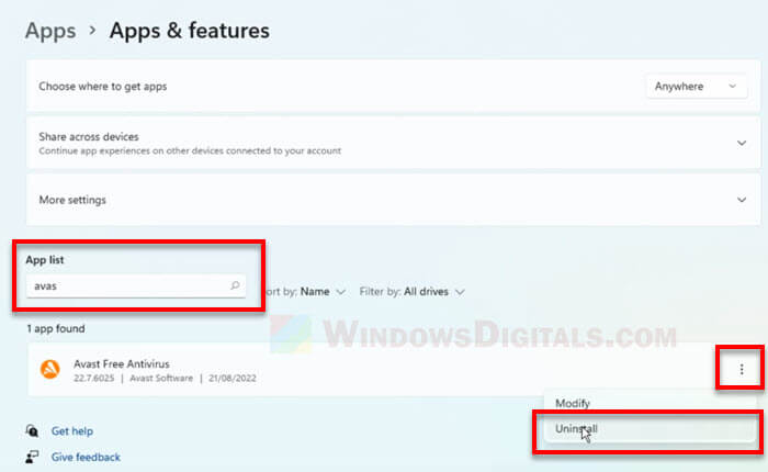 Uninstall wsc_proxy.exe Avast remediation