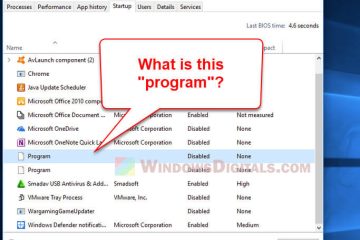 Unknown Program Windows 11 Task Manager Startup Tab