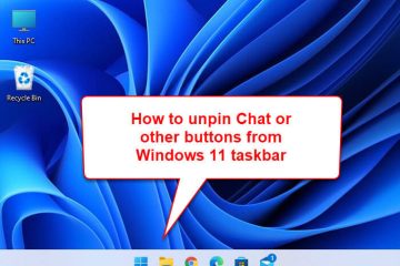 Unpin Chat from Windows 11 taskbar