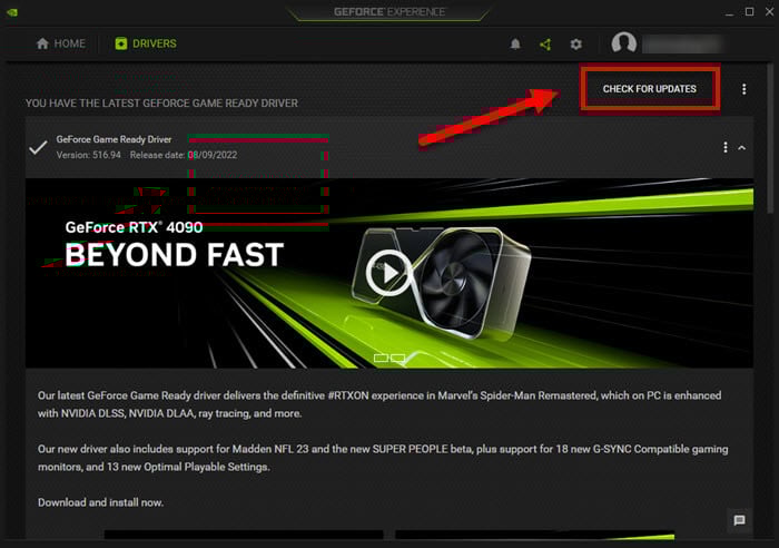 Update Graphics Driver to fix second monitor not recognized