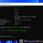 Update PowerShell 7 in Windows 11 with command line