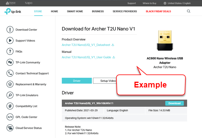 Update WiFi adapter driver in Windows 11