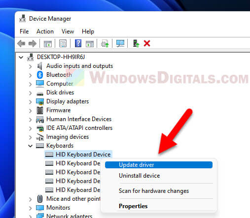 Update lenovo keyboard driver