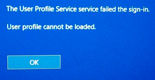 User profile service failed the logon Windows 11/10