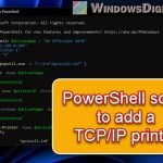 Using a PowerShell Script to Add a Printer Driver by IP