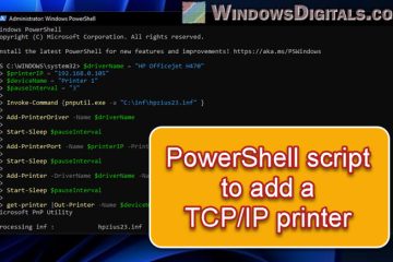 Using a PowerShell Script to Add a Printer Driver by IP