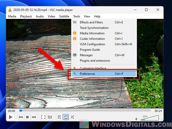 VLC Tools Preferences