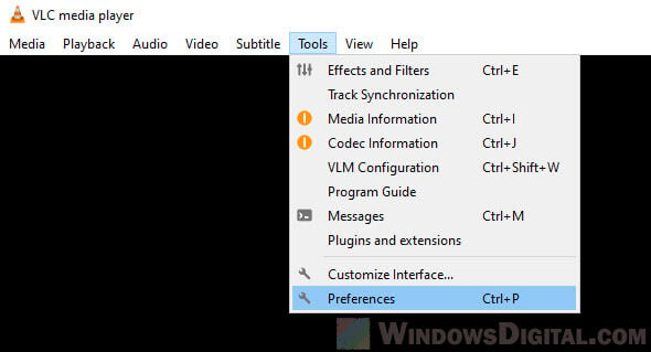 VLC Tools Preferences