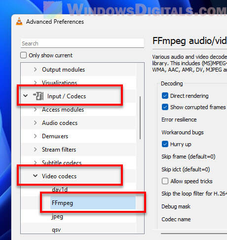 VLC could not open the mp4a audio encoder