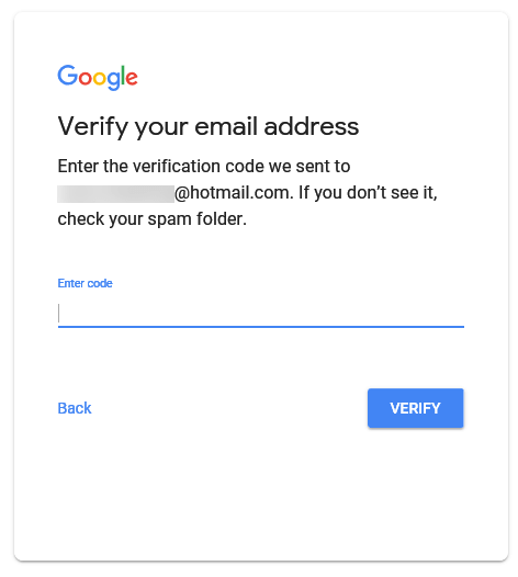 Verify your email address Google account sign up Youtube