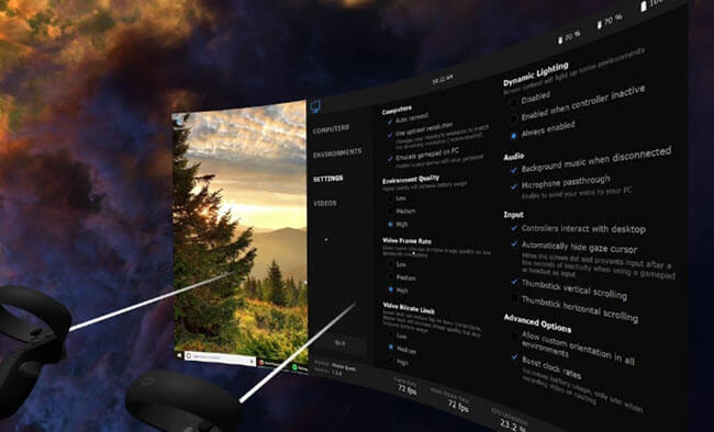 Virtual Desktop for Oculus Quest or Rift S