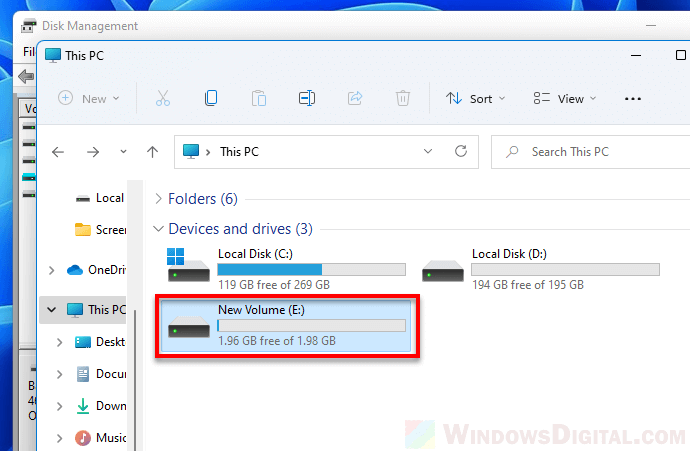 Virtual Hard Disk This PC File Explorer