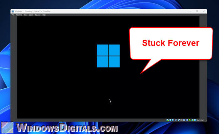 VirtualBox Windows 11 or 10 Stuck on Boot Logo