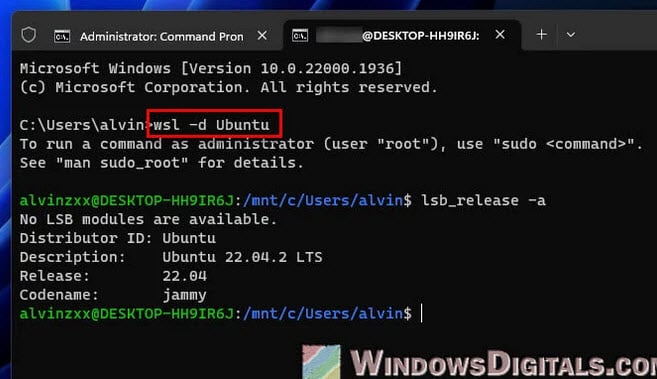 WSL Ubuntu Windows 11