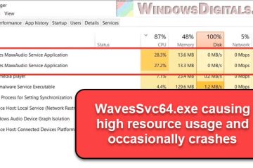 Wavessvc64.exe High CPU and Memory Usage in Windows 11