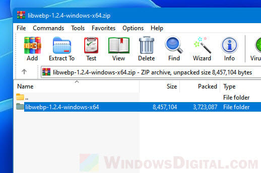 WebP Converter Tool Windows 11