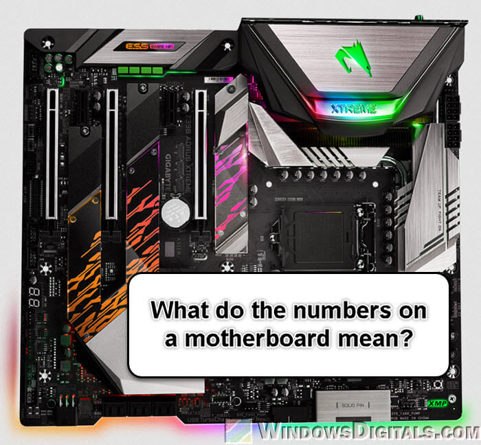 What Do the Numbers on the Motherboard Mean